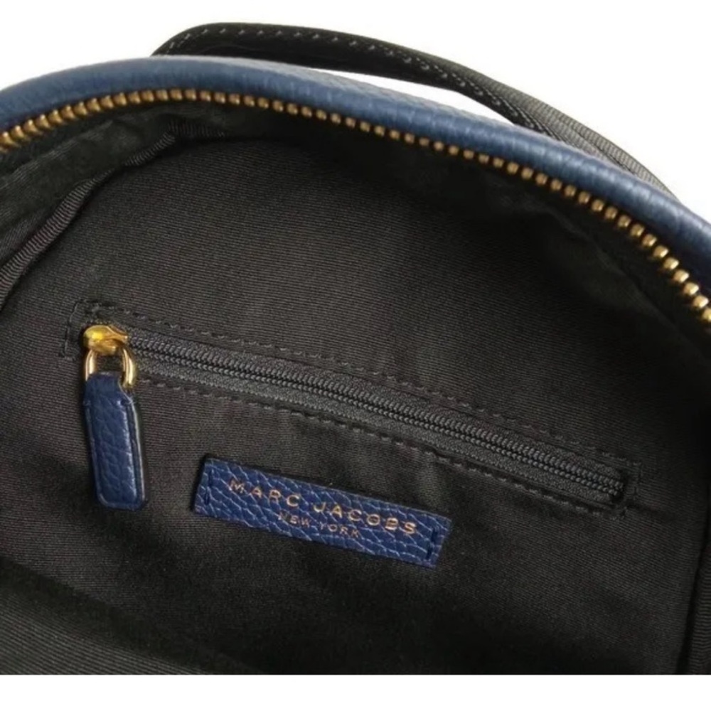 Marc Jacobs Mini Blue Leather Backpack NWT - Picture 9 of 13